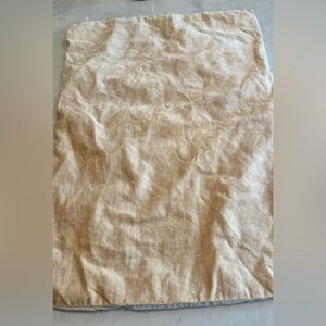 West Elm Gold/camel velvet pillow cover